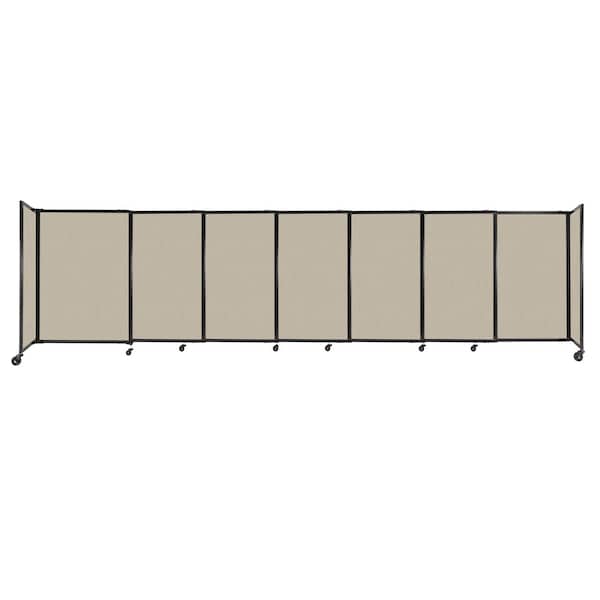 StraightWall Sliding Portable Partition 15'6" x 4' Sand Fabric
